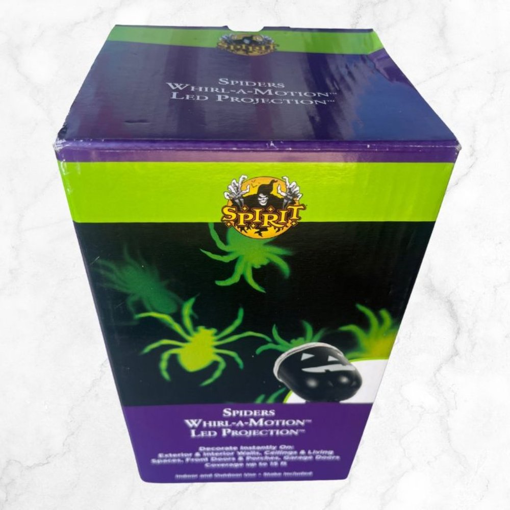 Barely Used! Spiders Whirl a motion LED Projection